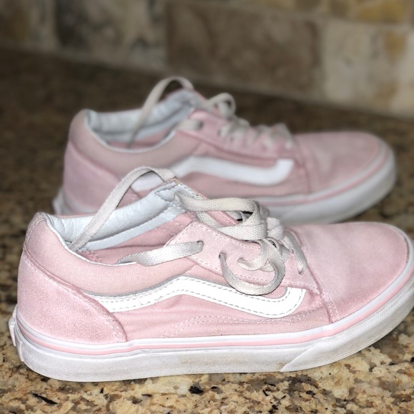 Vans Shoes Girls Pinkwhite Casual Poshmark